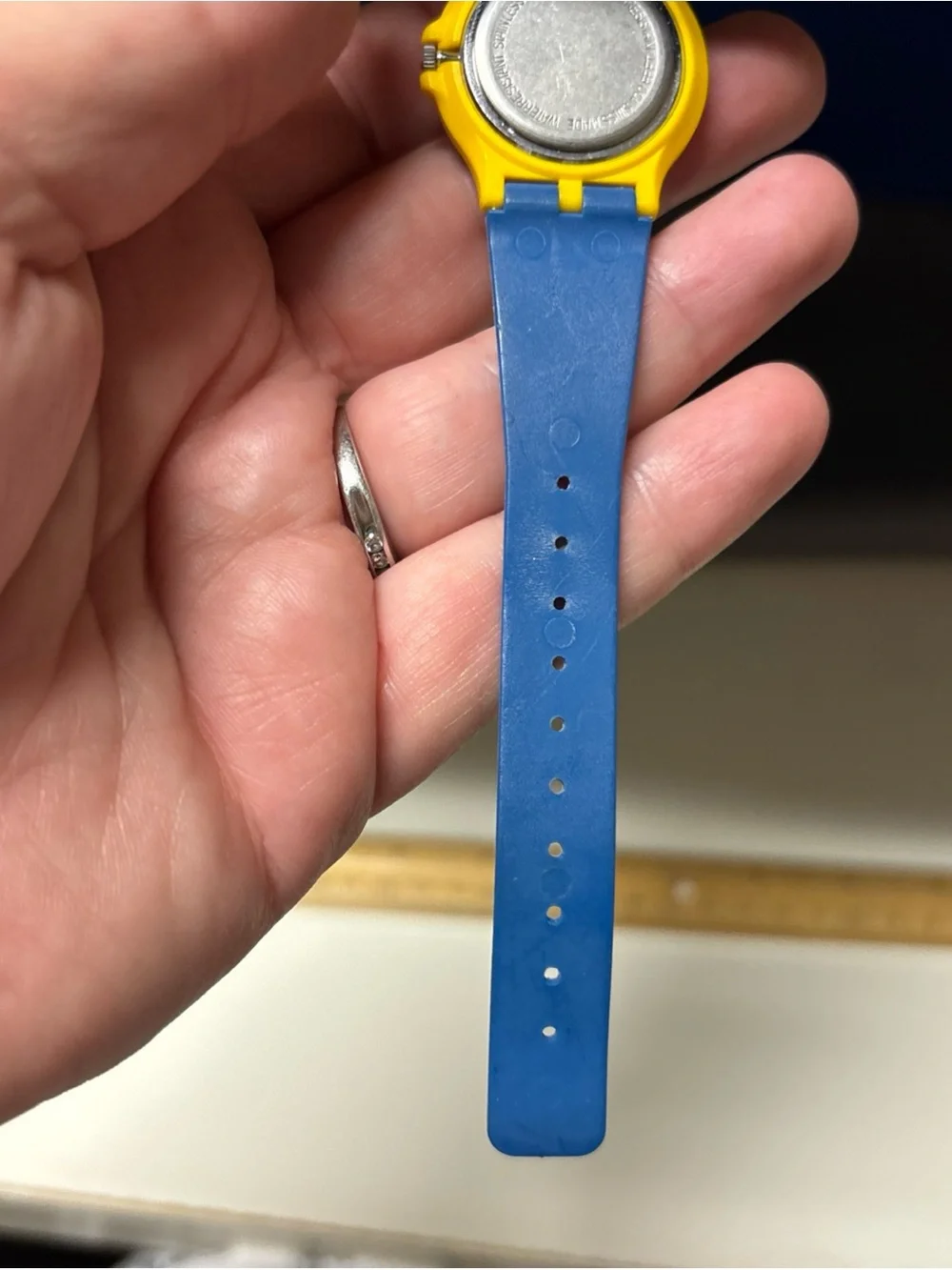 Vintage Expo 86 Swatch Mens Wrist Watch Vancouver Untested READ Needs New Bat